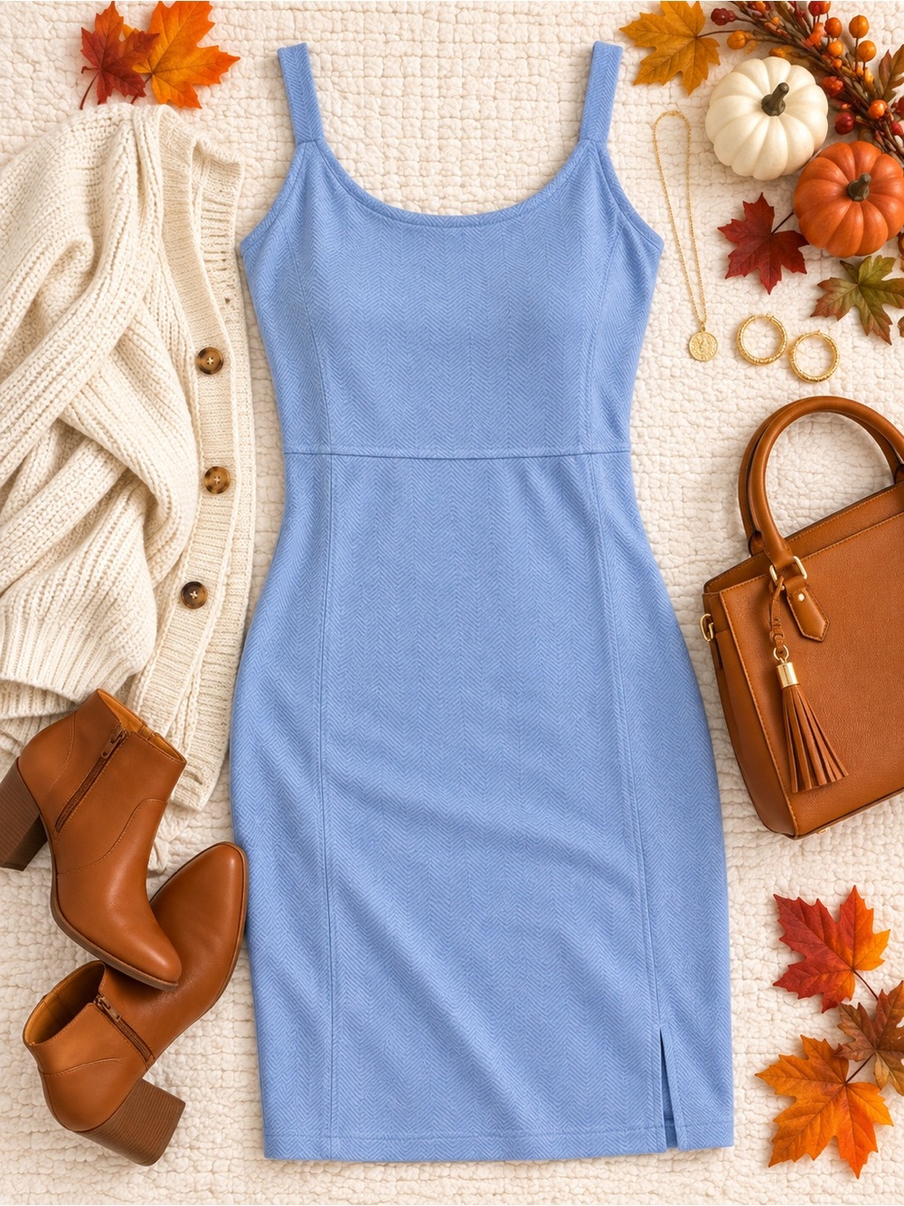 Forever 21 Casual Dress Adjustable Strap Lightweight Knit Body-Defining Fit